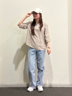 「初夏コーデ」｜「アイテム（キャップ、グレー系）」を使った、RIKOさん（レディース・160cm）の夏コーディネート