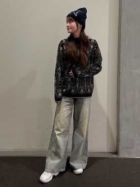 「スポーツミックス」｜RIKOさん（レディース・160cm）の冬コーディネート