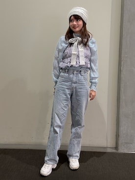 「kaorinomori（カオリノモリ）のアイテム」を使った、RIKOさん（レディース・160cm）の秋コーディネート