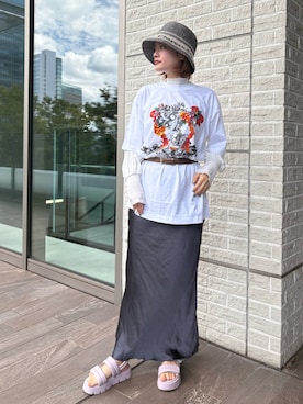 「Chapeau d' O（シャポードオー）のアイテム」を使った、RIKOさん（レディース・160cm）の秋コーディネート