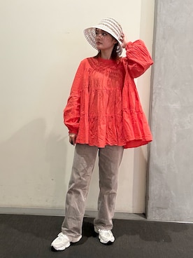 「Chapeau d' O（シャポードオー）のアイテム」を使った、RIKOさん（レディース・160cm）の夏コーディネート