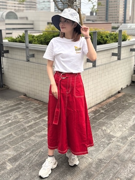 「arth（アース）のアイテム」を使った、RIKOさん（レディース・160cm）の夏コーディネート