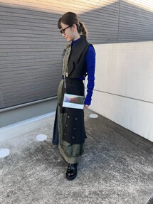 UN3D.（アンスリード）の「FABRIC MIX VEST【セットアップ着用