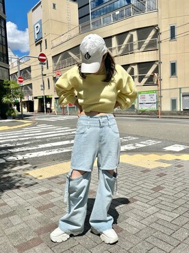 「OLIVE des OLIVE（オリーブデオリーブ）のアイテム（帽子）」を使った、s13_oliveさん（レディース・158cm）の秋コーディネート