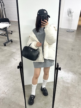 「OLIVE des OLIVE（オリーブデオリーブ）のアイテム（ダウンジャケット/コート）」を使った、s13_oliveさん（レディース・158cm）の冬コーディネート