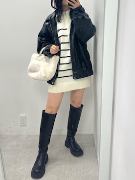 「OLIVE des OLIVE（オリーブデオリーブ）のアイテム（チュニック）」を使った、s13_oliveさん（レディース・158cm）の秋コーディネート