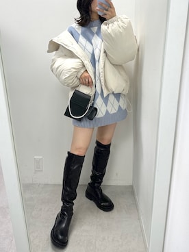「OLIVE des OLIVE（オリーブデオリーブ）のアイテム（チュニック）」を使った、s13_oliveさん（レディース・158cm）の冬コーディネート