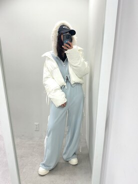 「OLIVE des OLIVE（オリーブデオリーブ）のアイテム（ダウンジャケット/コート）」を使った、s13_oliveさん（レディース・158cm）の秋コーディネート