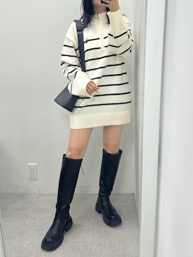「OLIVE des OLIVE（オリーブデオリーブ）のアイテム（チュニック）」を使った、s13_oliveさん（レディース・158cm）の秋コーディネート