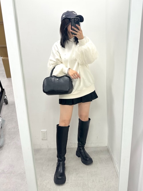 バックレースアップロングブーツ | OLIVE des OLIVE(オリーブ デ