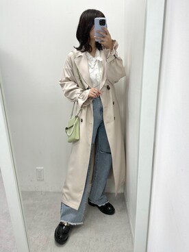 「マイベストコーデ2022」｜「アイテム（トレンチコート）」を使った、s13_oliveさん（レディース・158cm）の冬コーディネート