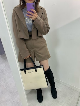 「ニーハイブーツ」｜「アイテム（その他パンツ）」を使った、s13_oliveさん（レディース・158cm）の夏コーディネート
