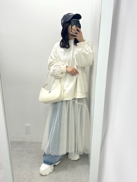 「OLIVE des OLIVE（オリーブデオリーブ）のアイテム（スウェット）」を使った、s13_oliveさん（レディース・158cm）の冬コーディネート