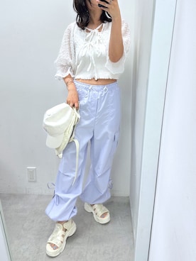 「OLIVE des OLIVE（オリーブデオリーブ）のアイテム（帽子）」を使った、s13_oliveさん（レディース・158cm）の春コーディネート