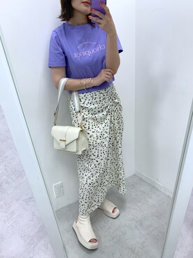 「カラーTシャツ」｜「アイテム（ブーツ）」を使った、s13_oliveさん（レディース・158cm）の春コーディネート