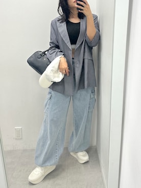 「OLIVE des OLIVE（オリーブデオリーブ）のアイテム（帽子）」を使った、s13_oliveさん（レディース・158cm）の夏コーディネート