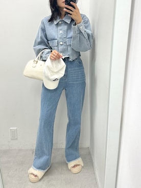 「OLIVE des OLIVE（オリーブデオリーブ）のアイテム（帽子）」を使った、s13_oliveさん（レディース・158cm）の夏コーディネート