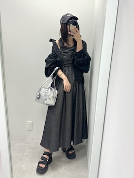 「OLIVE des OLIVE（オリーブデオリーブ）のアイテム（マウンテンパーカー）」を使った、s13_oliveさん（レディース・158cm）の春コーディネート