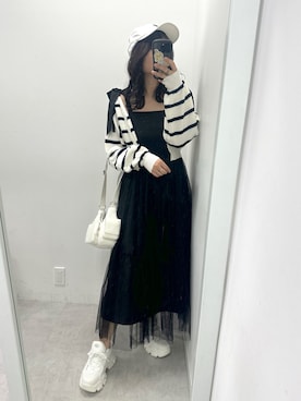 「OLIVE des OLIVE（オリーブデオリーブ）のアイテム（帽子）」を使った、s13_oliveさん（レディース・158cm）の冬コーディネート