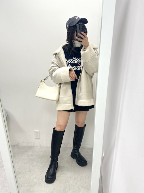 ☆美品☆ミスクロエ フェイクムートンジャケット セール】【WEB限定カラー有】フェイクムートンフライト
