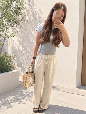 「UNIQLO（ユニクロ）のアイテム（トップス、グレー系）」を使った、iamkantyさん（レディース・154cm）の秋コーディネート