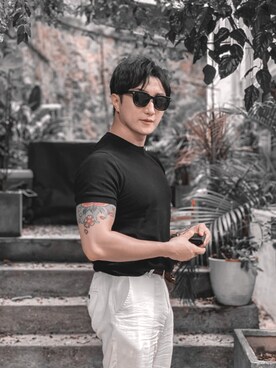 「business casual」｜John Fungさん（メンズ・175cm）の秋コーディネート