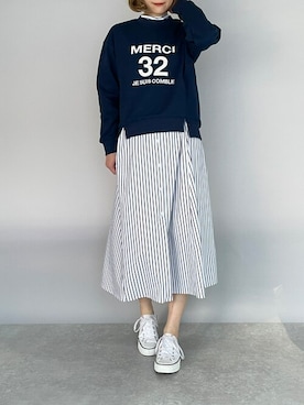 「piccin」｜「アイテム（シャツワンピース）」を使った、PICCIN PRESSさん（レディース・164cm）の冬コーディネート