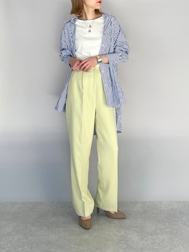 「LUGIVA（ルギヴァ）のアイテム」を使った、PICCIN PRESSさん（レディース・164cm）の春コーディネート