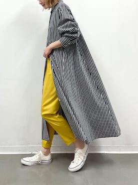 「piccin」｜「アイテム（シャツワンピース）」を使った、PICCIN PRESSさん（レディース・164cm）の春コーディネート