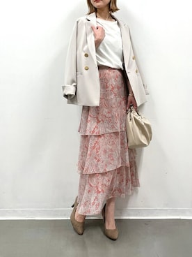 「piccin」｜「アイテム（ジャケット/アウター）」を使った、PICCIN PRESSさん（レディース・164cm）の春コーディネート