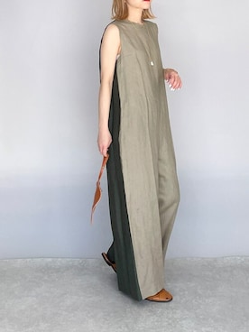 「piccin」｜「アイテム（オールインワン・サロペット）」を使った、PICCIN PRESSさん（レディース・164cm）の春コーディネート