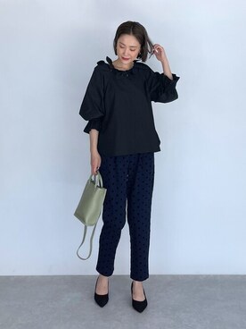 「ドットパンツ」｜PICCIN PRESSさん（レディース・164cm）の夏コーディネート