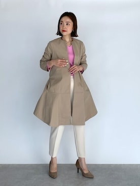 「piccin」｜「アイテム（ジャケット/アウター）」を使った、PICCIN PRESSさん（レディース・164cm）の秋コーディネート