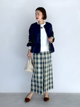「piccin」｜「アイテム（ジャケット/アウター）」を使った、PICCIN PRESSさん（レディース・164cm）の秋コーディネート