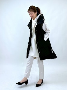 「piccin」｜「アイテム（ジャケット/アウター）」を使った、PICCIN PRESSさん（レディース・164cm）の冬コーディネート