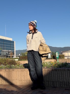 「BeanOutsider」｜「アイテム（ニットキャップ/ビーニー）」を使った、百さん（レディース・166cm）の秋コーディネート