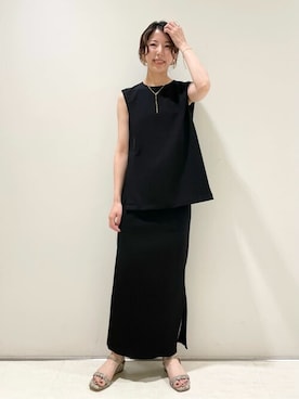 「パイソン柄」｜kuroさん（レディース・155cm）の夏コーディネート