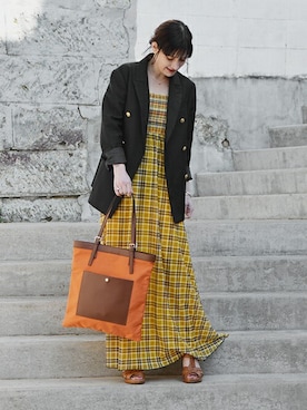 「アイテム（リング）」を使った、ayuGさん（レディース・167cm）の春コーディネート