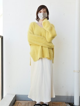 「アイテム（マスク）」を使った、ayuGさん（レディース・167cm）の春コーディネート