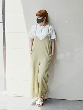 「アイテム（マスク）」を使った、ayuGさん（レディース・167cm）の春コーディネート