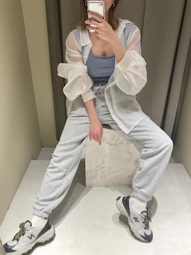 「MURUA（ムルーア）のアイテム（タンクトップ）」を使った、MURUAさん（レディース・154cm）の春コーディネート