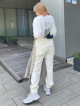 「MURUA（ムルーア）のアイテム（Tシャツ/カットソー）」を使った、MURUAさん（レディース・159cm）の春コーディネート