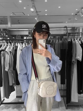 「ビッグシャツ」｜MURUAさん（レディース・170cm）の春コーディネート