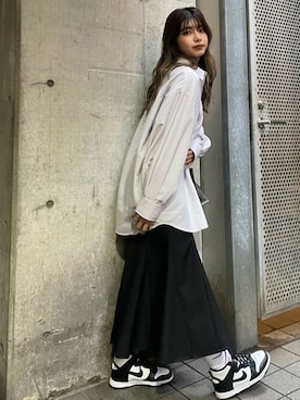 「MURUA（ムルーア）のアイテム（ショルダーバッグ）」を使った、MURUAさん（レディース・163cm）の春コーディネート