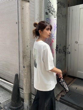 「MURUA（ムルーア）のアイテム（スカート）」を使った、MURUAさん（レディース・163cm）の春コーディネート