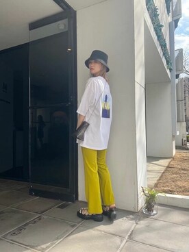 「MURUA（ムルーア）のアイテム（ショルダーバッグ）」を使った、MURUAさん（レディース・158cm）の春コーディネート