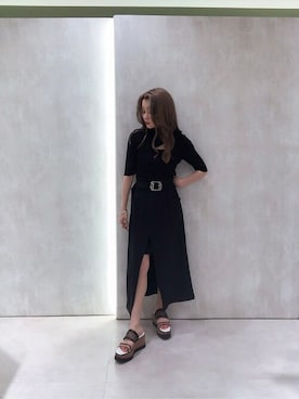 「肌見せ」｜MURUAさん（レディース・148cm）の春コーディネート