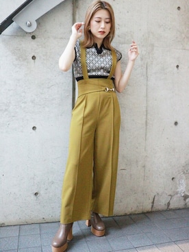 「MURUA（ムルーア）のアイテム（その他パンツ）」を使った、MURUAさん（レディース・158cm）の夏コーディネート