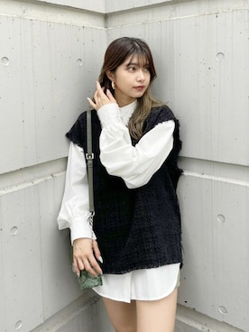 「ミニワンピ」｜MURUAさん（レディース・163cm）の夏コーディネート