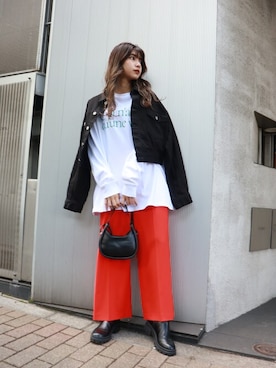 「murua」｜「アイテム（ジャケット/アウター）」を使った、MURUAさん（レディース・163cm）の夏コーディネート